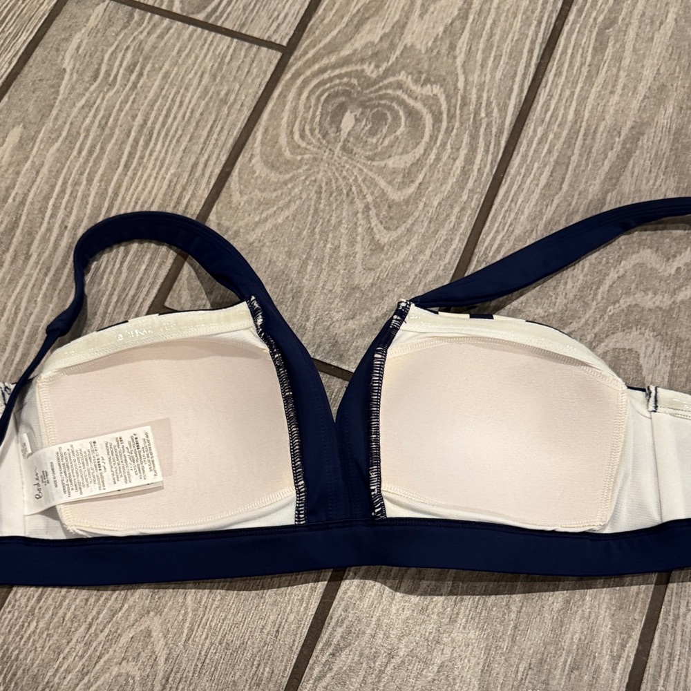 Boden Navy Polka Dot Bikini Set - Retro High Waisted size 6/8 - Picture 5 of 11